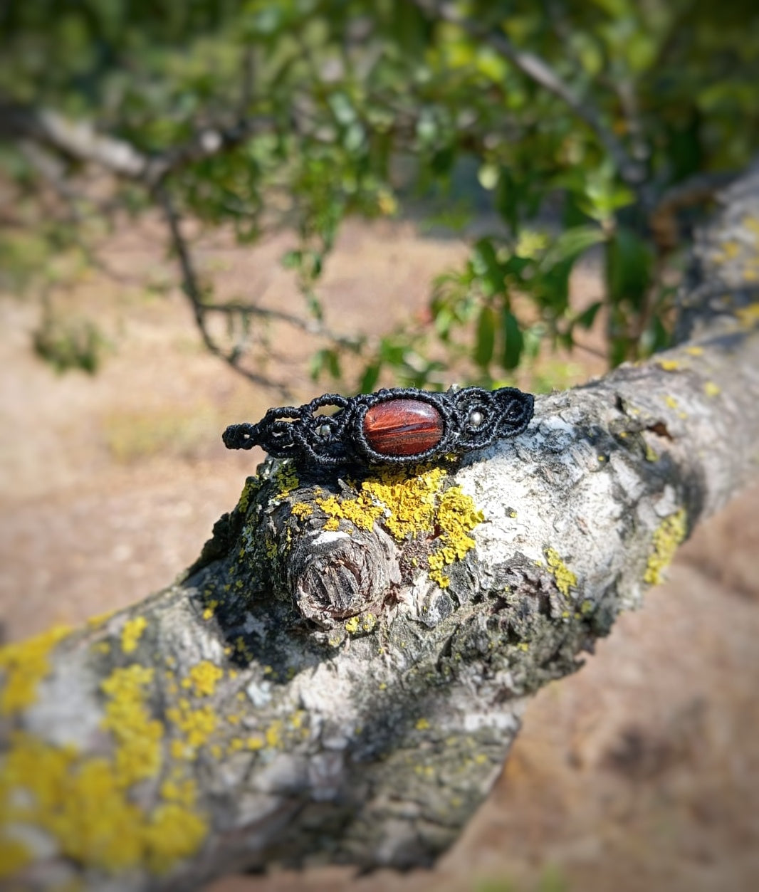 Pulsera Fine (negra) con Ojo de Buey