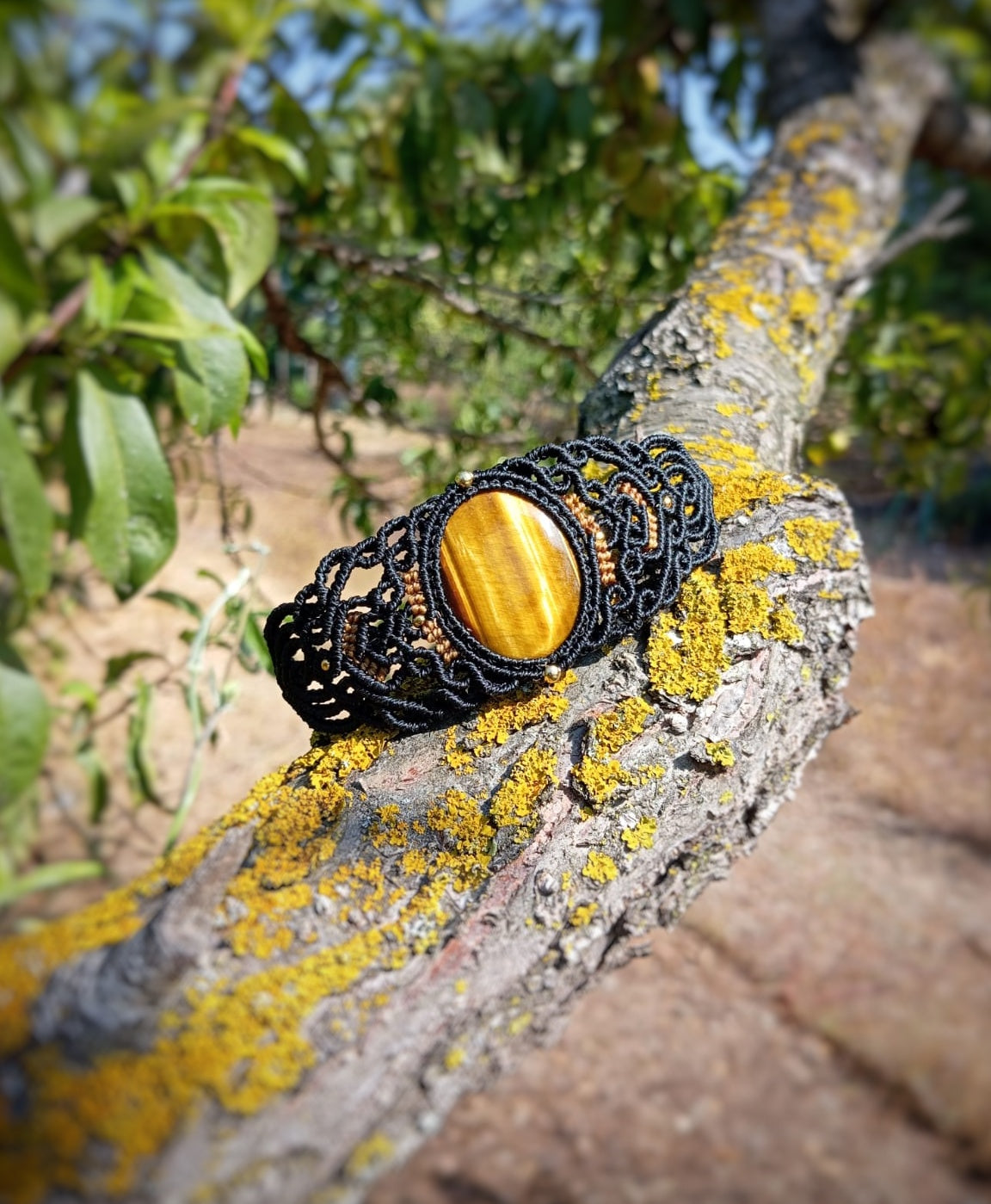 Brazalete Ojo de Tigre (Pieza Única)