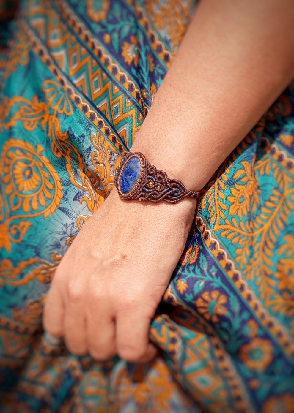 Brazalete con Lapislázuli (Pieza única)