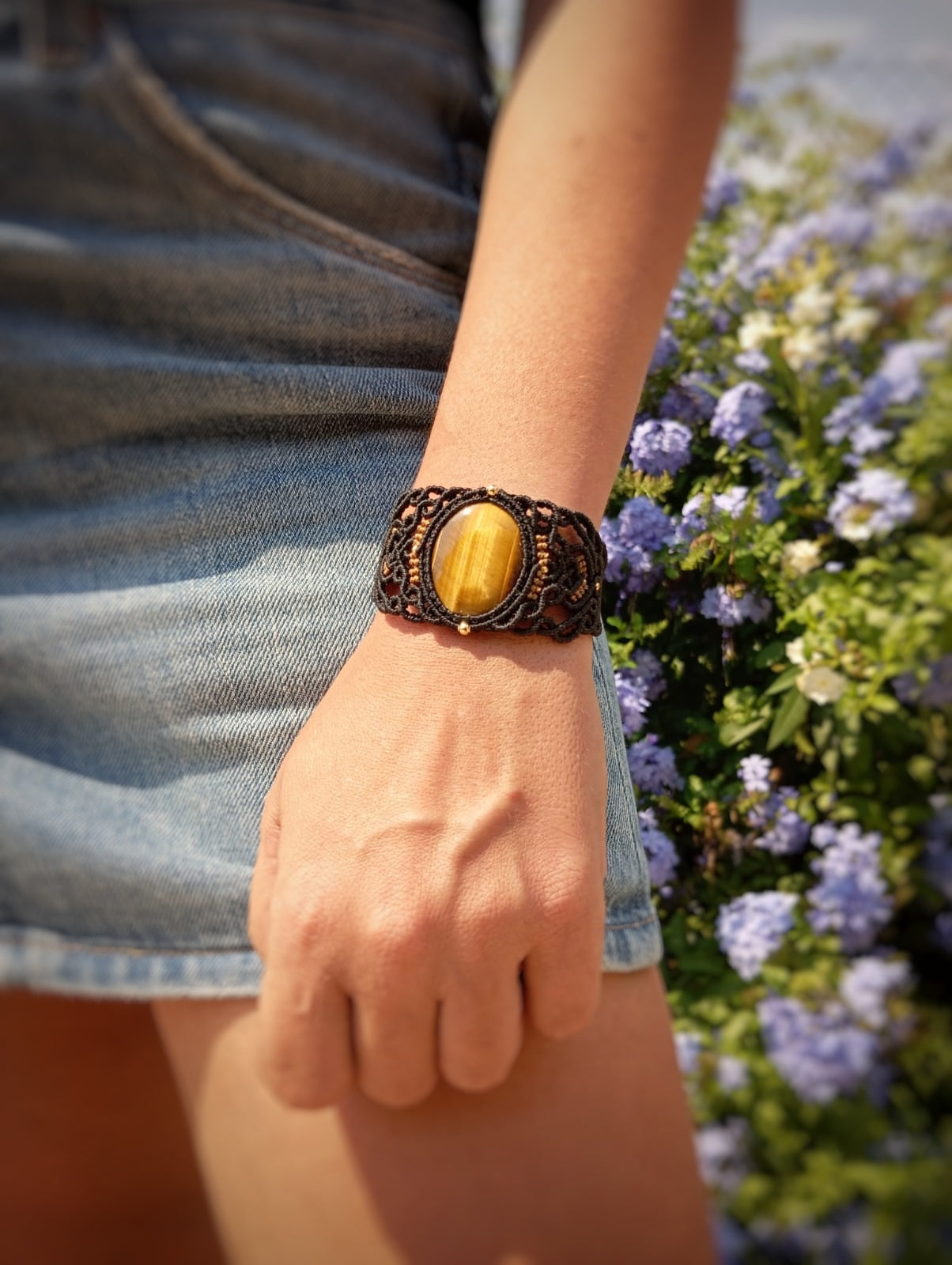 Brazalete Ojo de Tigre (Pieza Única)