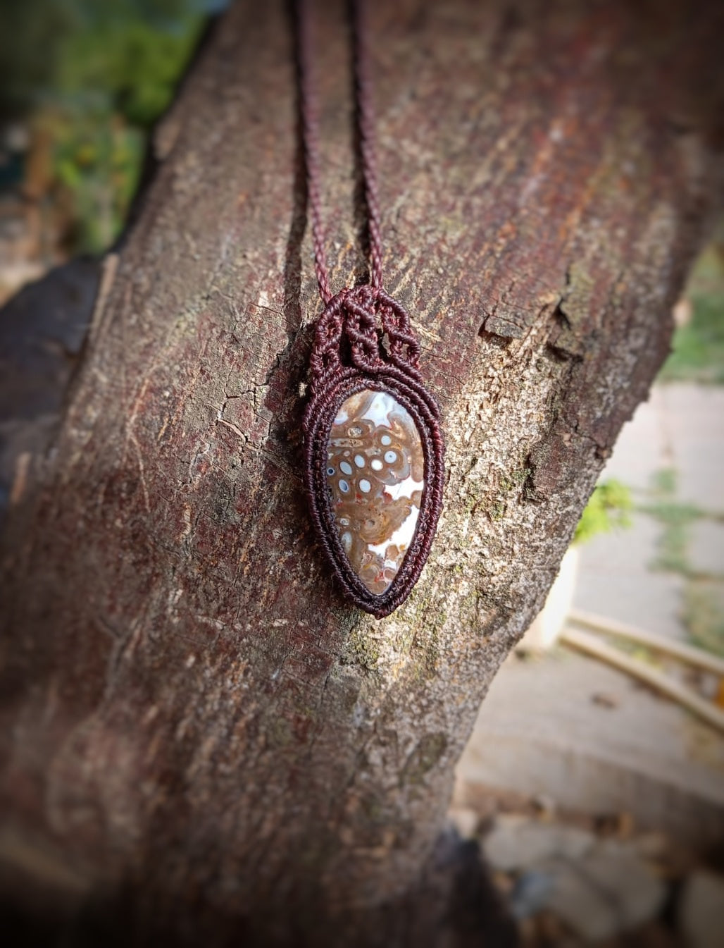 Colgante con Jaspe Oceánico (Pieza única)