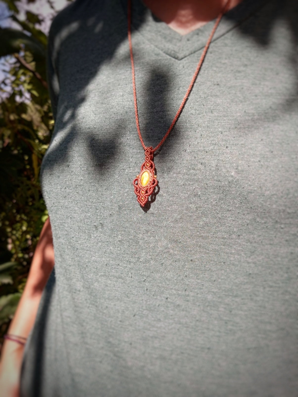 Colgante Ankha con Ojo de Tigre (Pieza única)