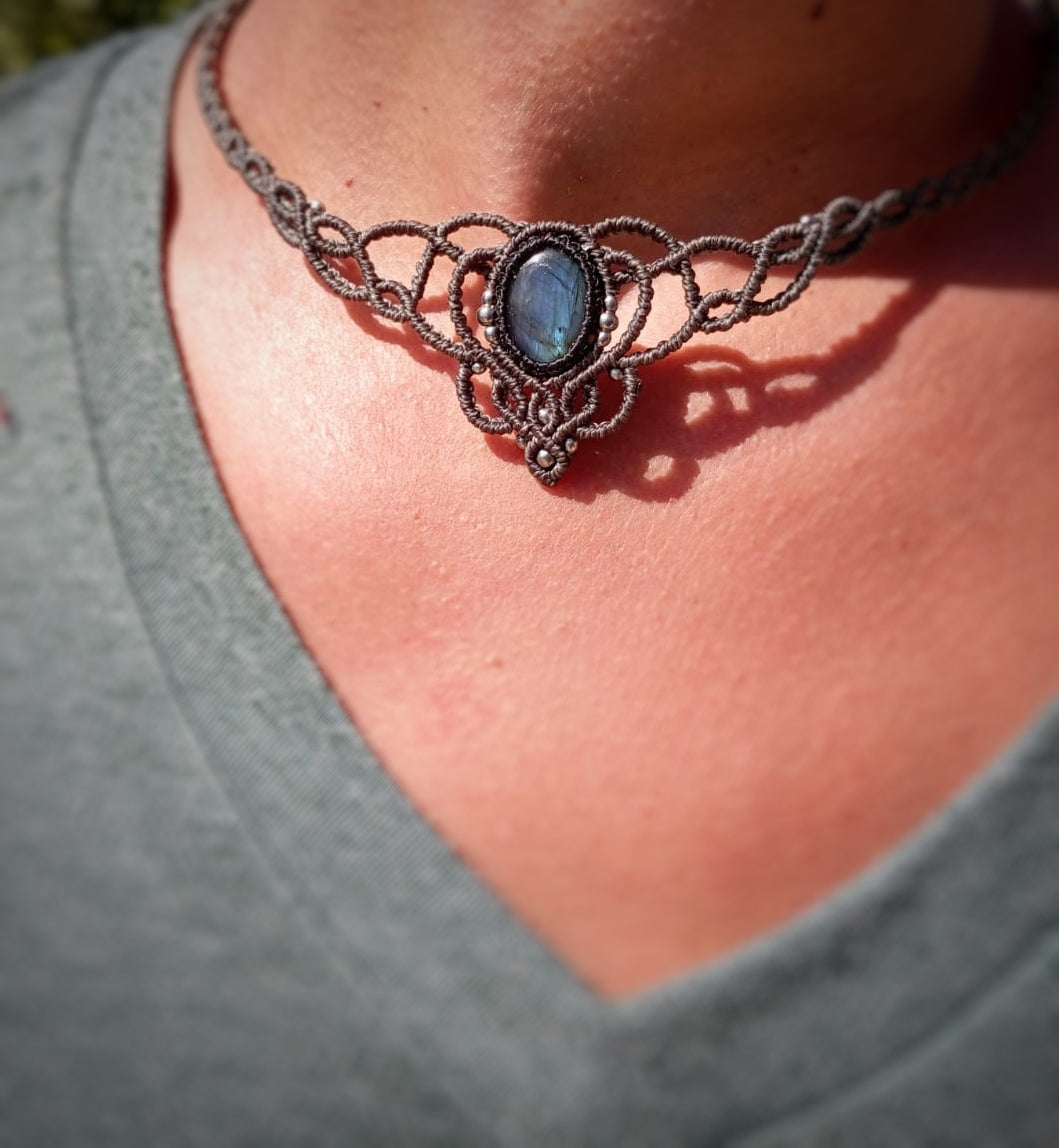 Gargantilla con Labradorita (Pieza única)