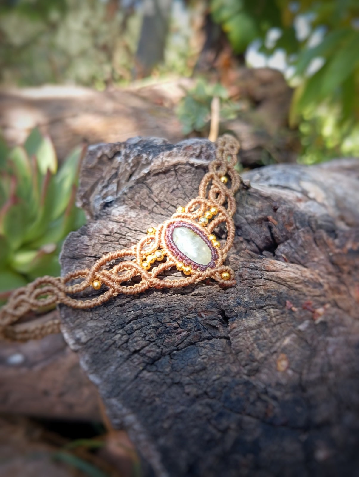 Gargantilla con Prehnita (Pieza única)