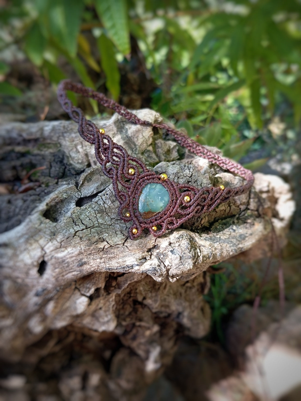 Gargantilla con Crisoprasa (Pieza única)