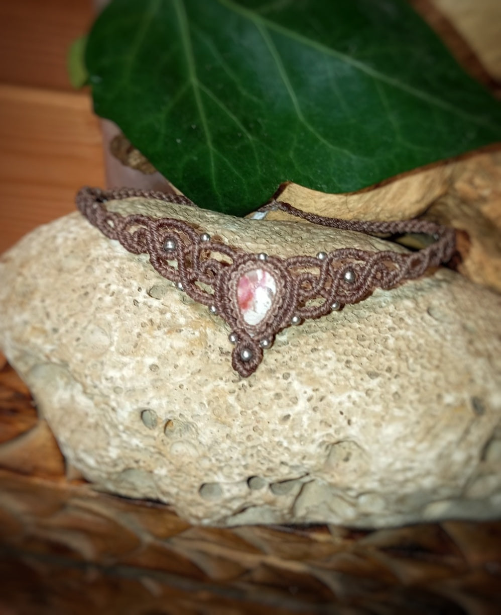 Gargantilla con Cobalto Calcita (Pieza Única)