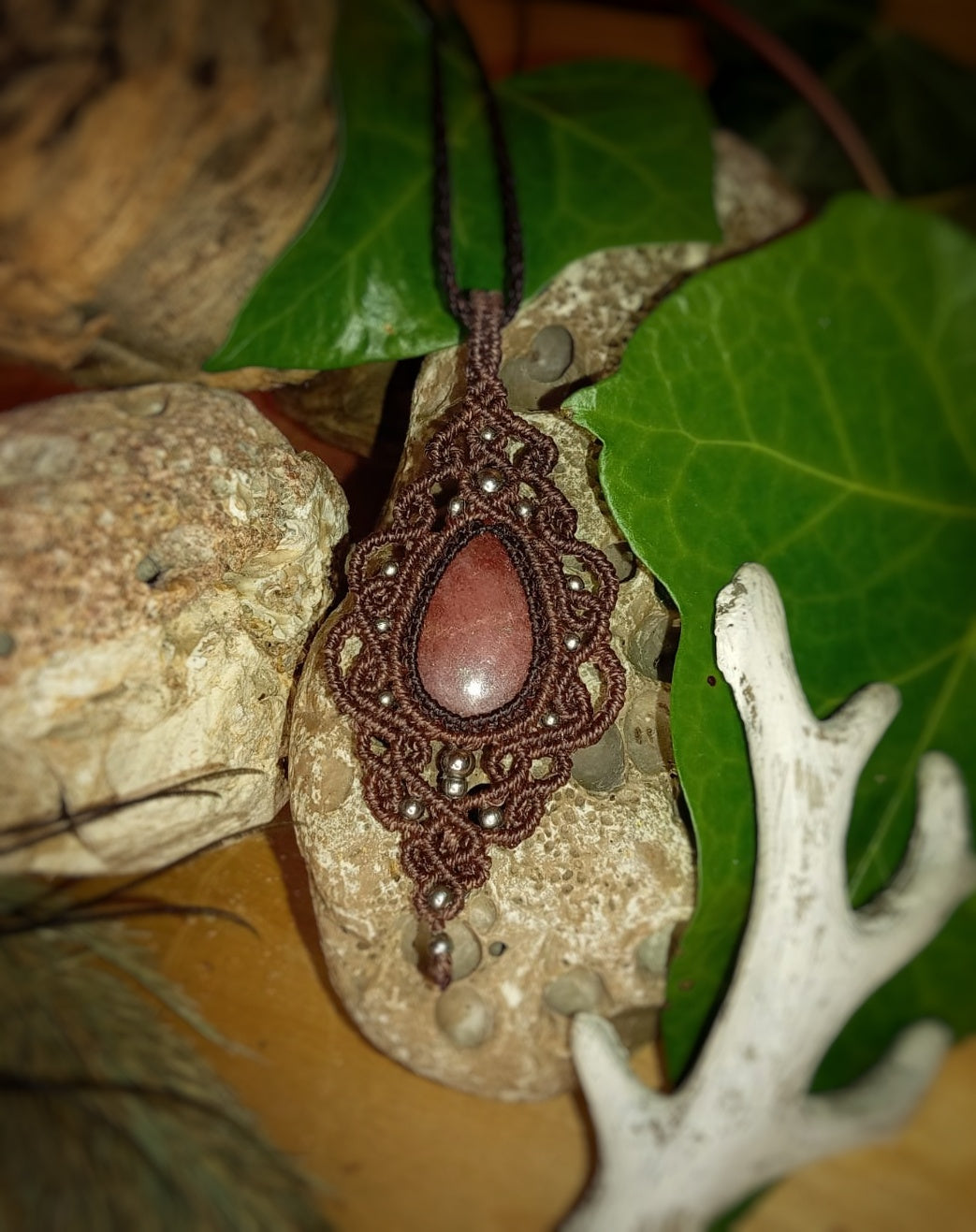 Colgante con Piedra Sol (Pieza Única)