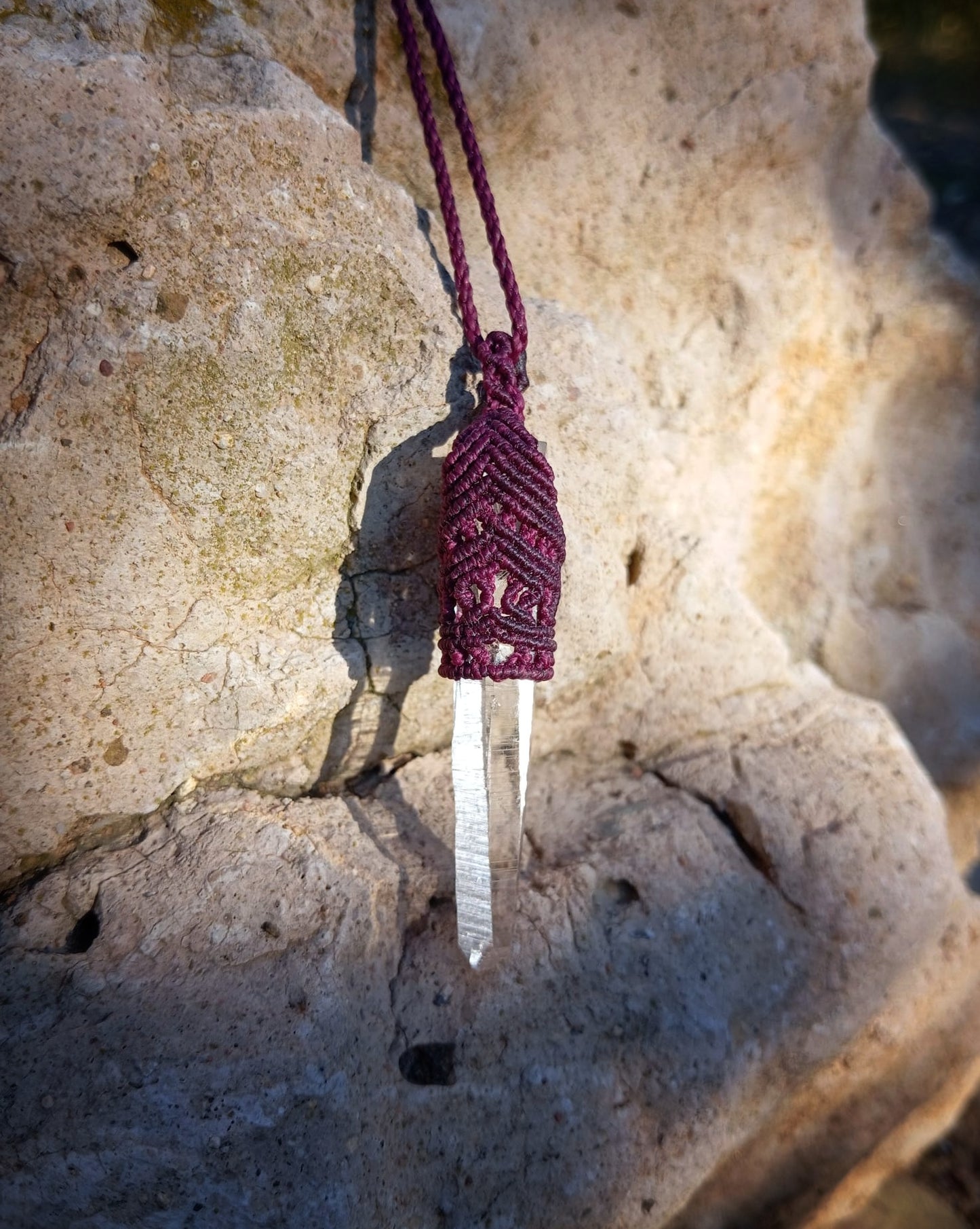 NOVEDAD Colgante Punta de Cuarzo (Pieza única)