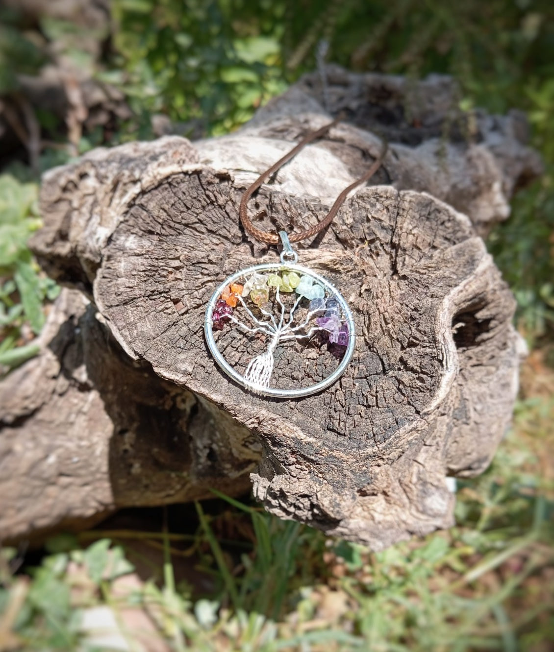 Árbol de la vida con los 7 chakras