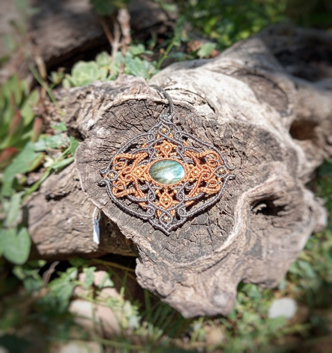 Mandala con Labradorita (Pieza única)