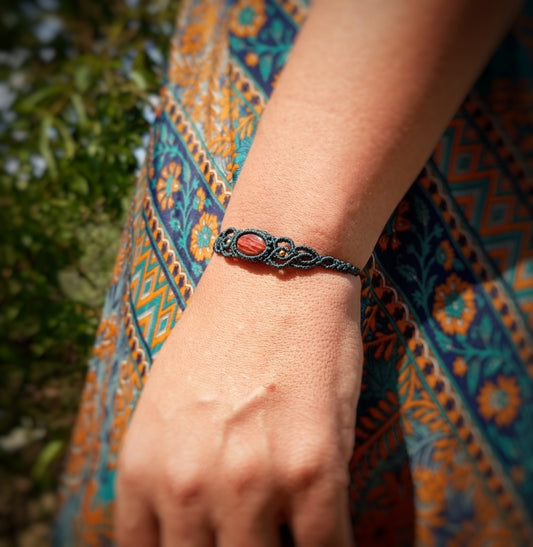 Pulsera Fine (verde elegante) con Ojo de Buey