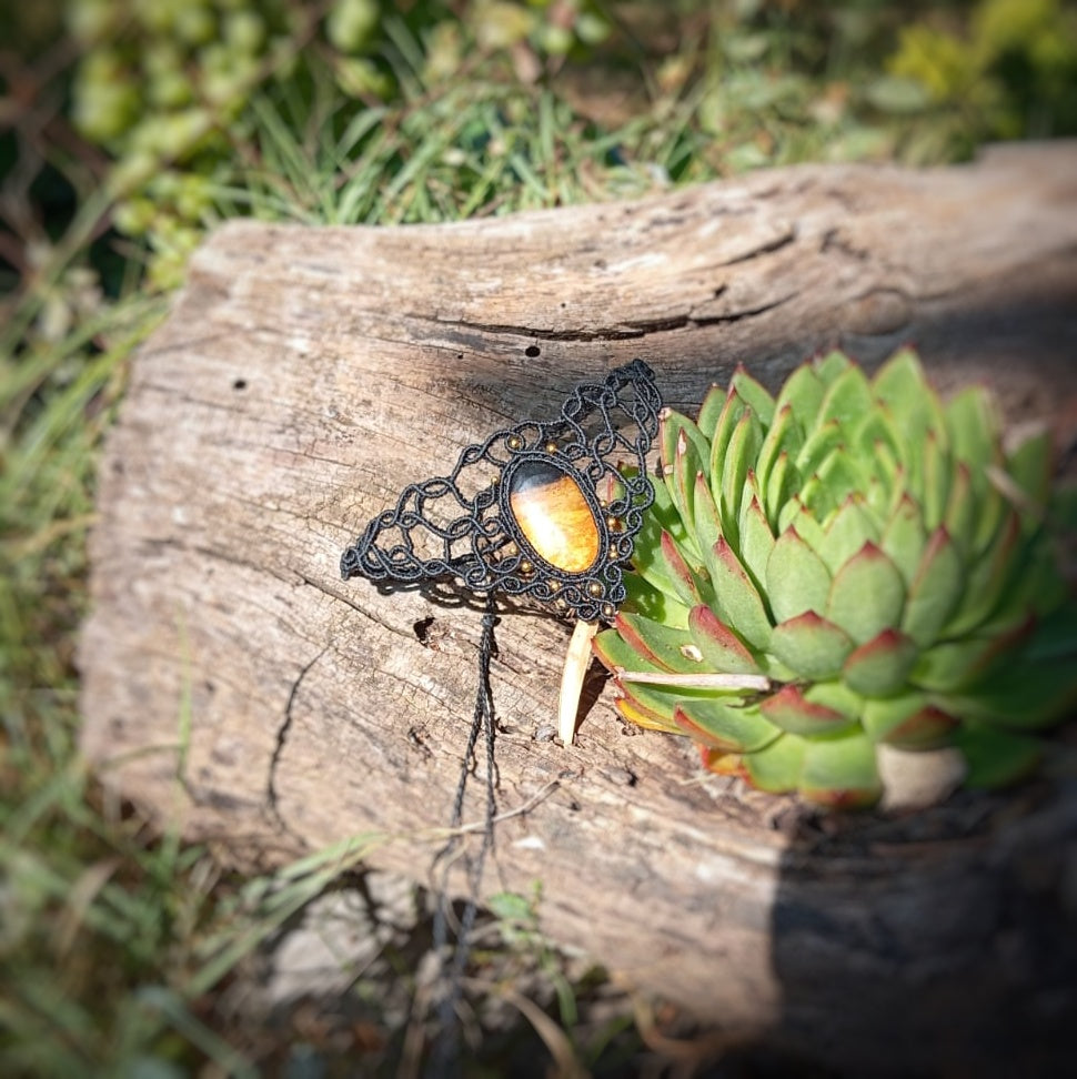 Gargantilla Ombra con Palm Root (Pieza única)
