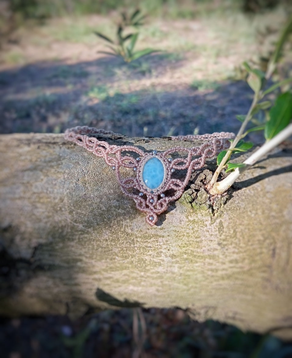 Gargantilla con Larimar (Pieza única)