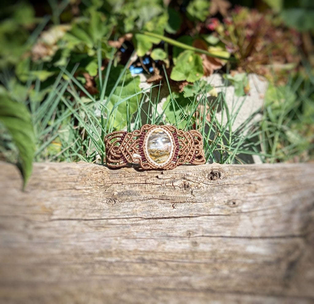 Brazalete con Jaspe Oceánico (Pieza única)