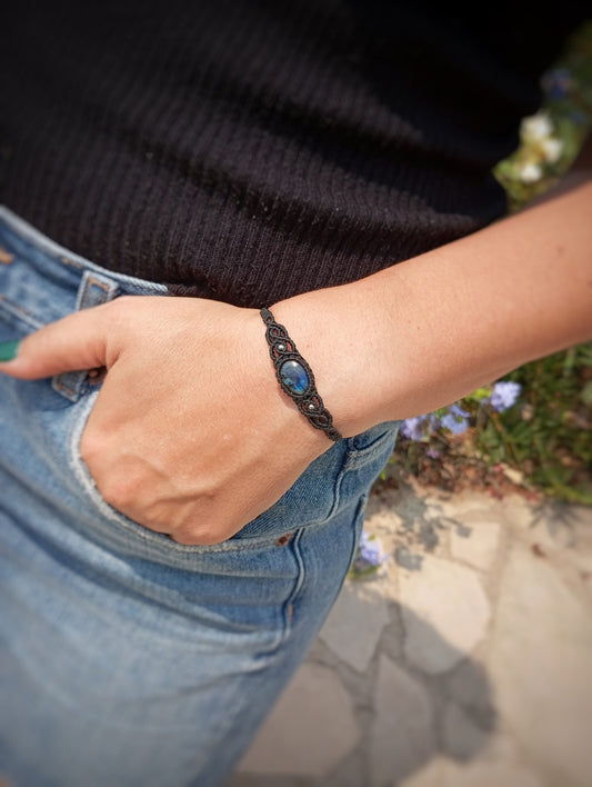 Pulsera Fine con Labradorita