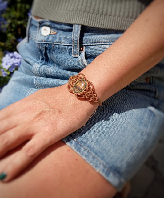 Pulsera con Ojo de Tigre (Pieza unica)