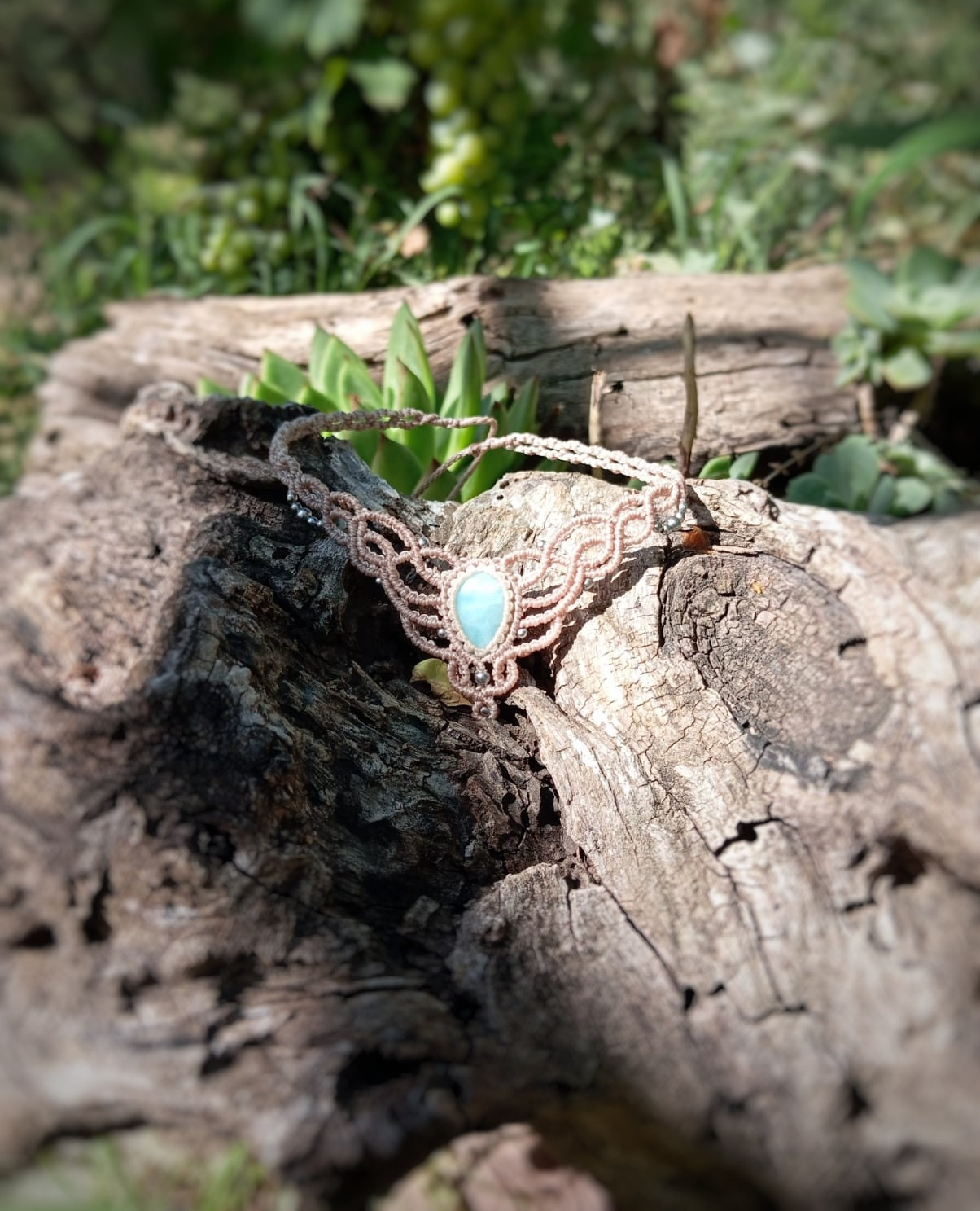 Gargantilla con Larimar (Pieza única)