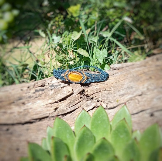 Pulsera con Ojo de Tigre (Pieza unica)