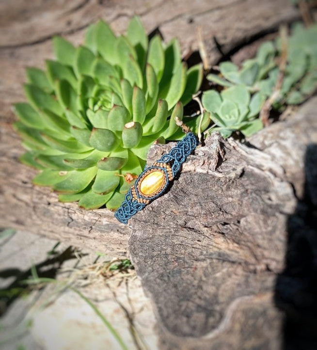 Pulsera con Ojo de Tigre (Pieza unica)