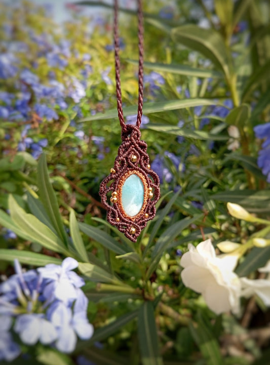 Colgante con Larimar (Pieza única)