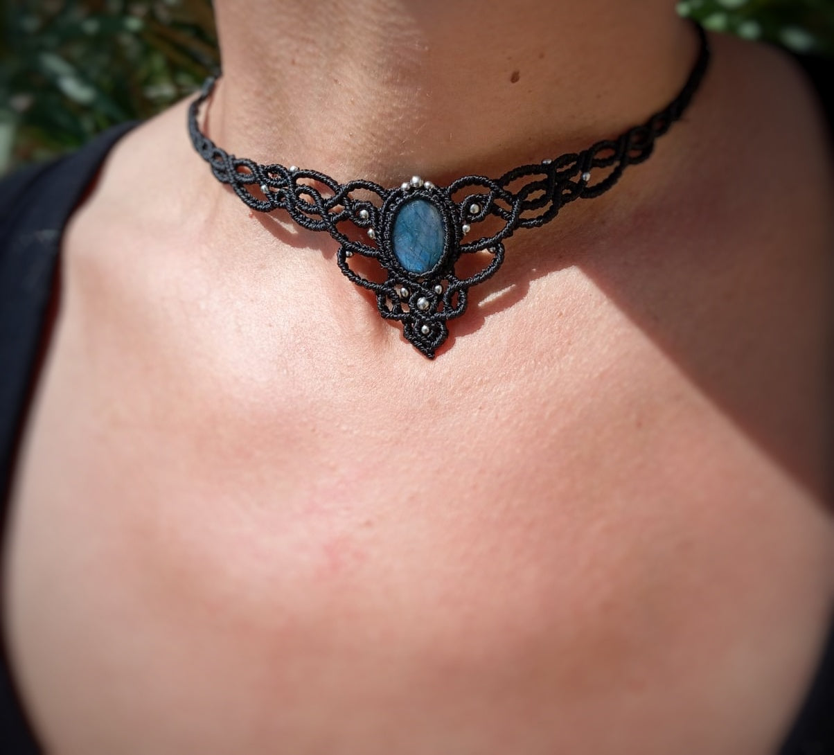 Gargantilla con Labradorita (Pieza única)