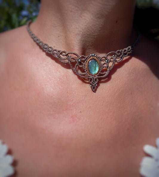 Gargantilla con Labradorita (Pieza única)