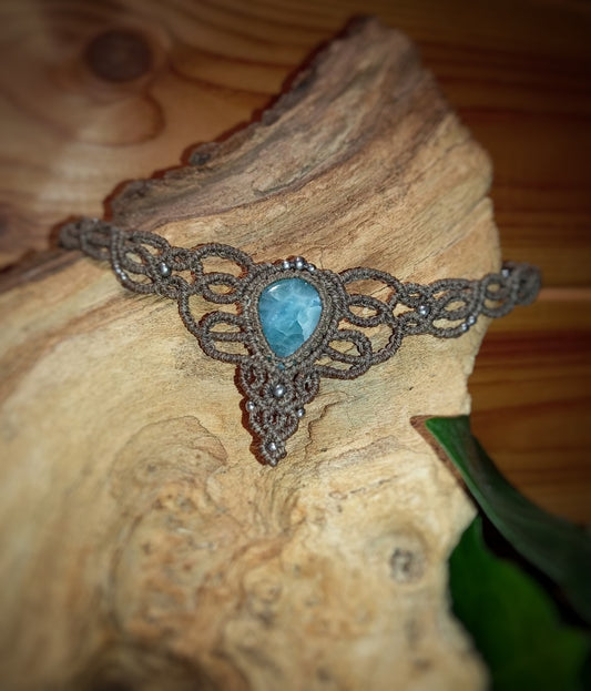 Gargantilla con Larimar (Pieza Única)