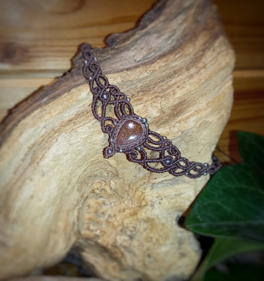 Gargantilla con Piedra Sol (Pieza Única)