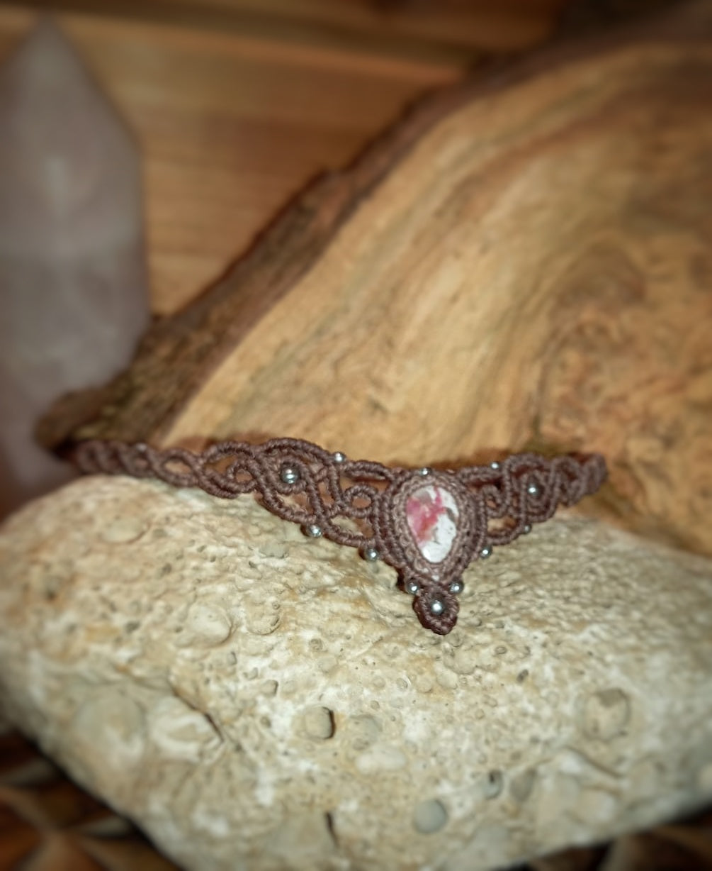 Gargantilla con Cobalto Calcita (Pieza Única)