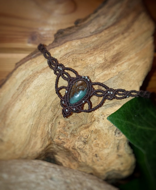 Gargantilla con Crisoprasa (Pieza Única)