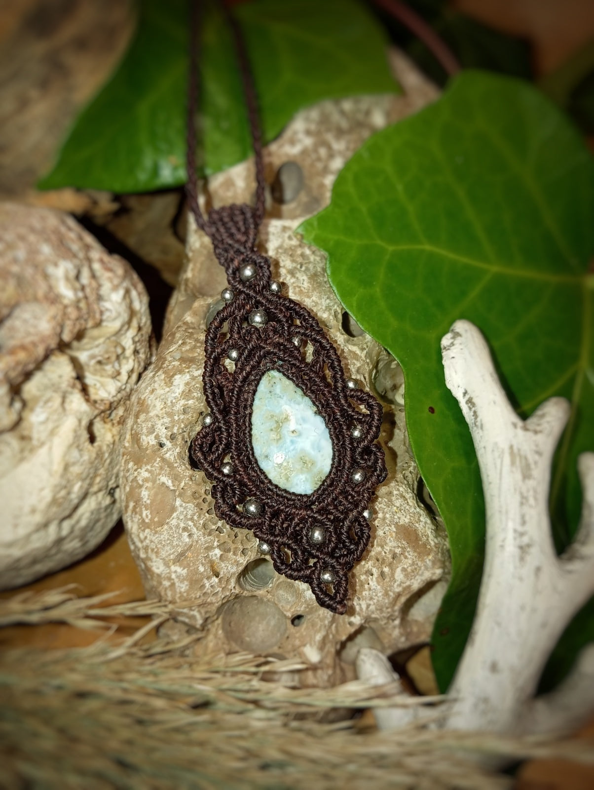 Colgante con Larimar (Pieza Única)