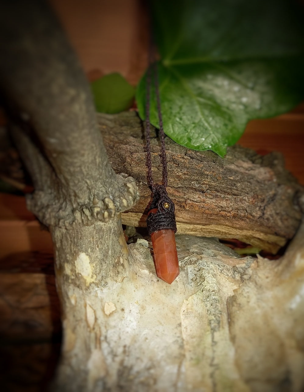 Colgante Punta de Cornalina (Pieza Única)