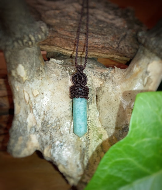 Colgante Punta de Amazonita (Pieza Única)