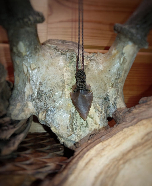 Punta de Flecha. de Jaspe Oceánico (Pieza Única)