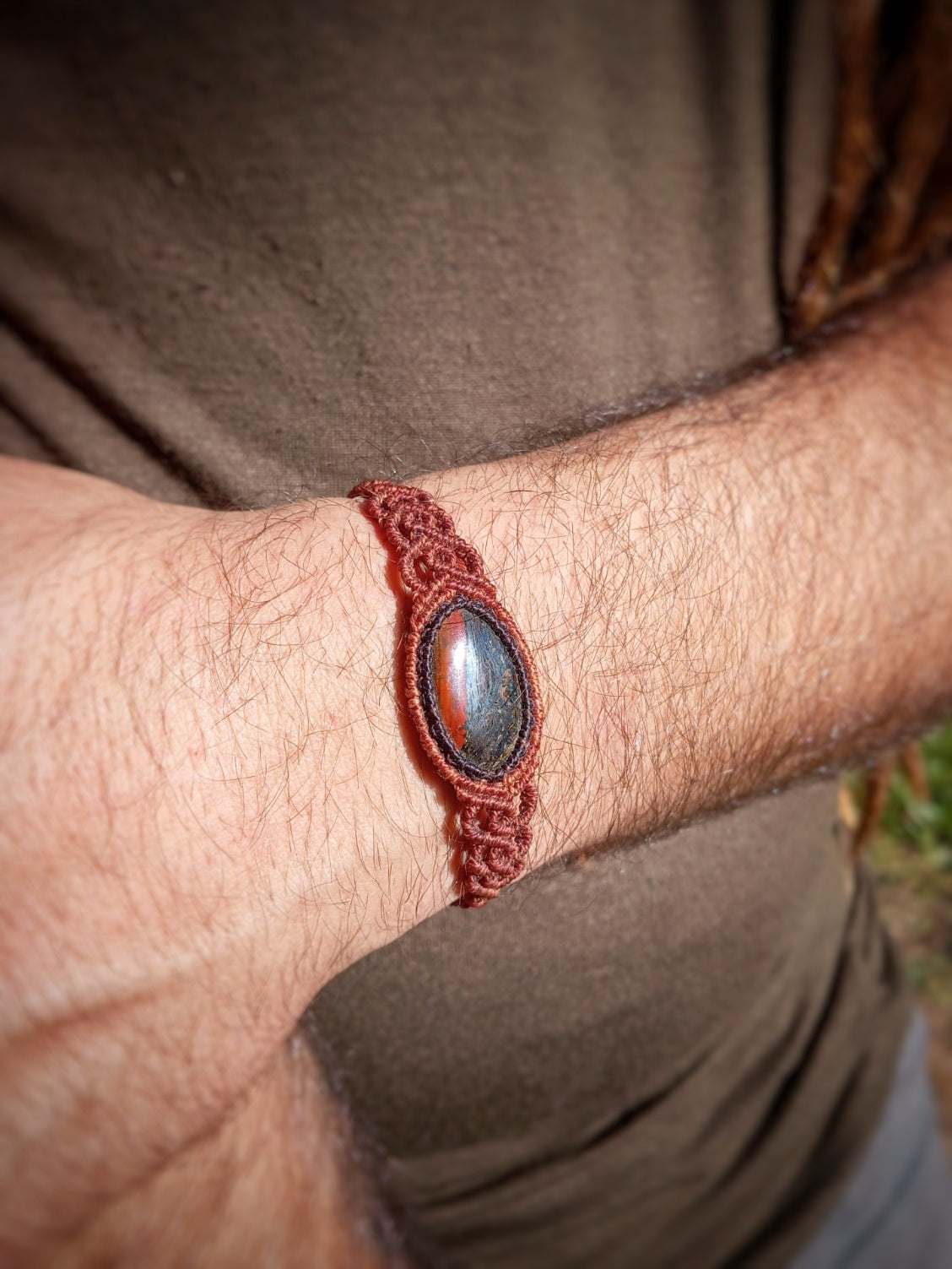 Pulsera con Agatha Hierro (Pieza única)