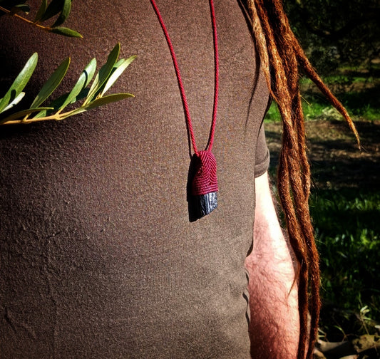 NOVEDAD Colgante con Turmalina -Rojo Elegante- (Pieza Única)