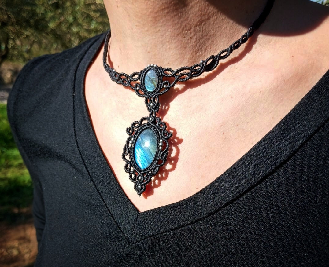 Gargantilla Arcana con Labradorita (Pieza Única)