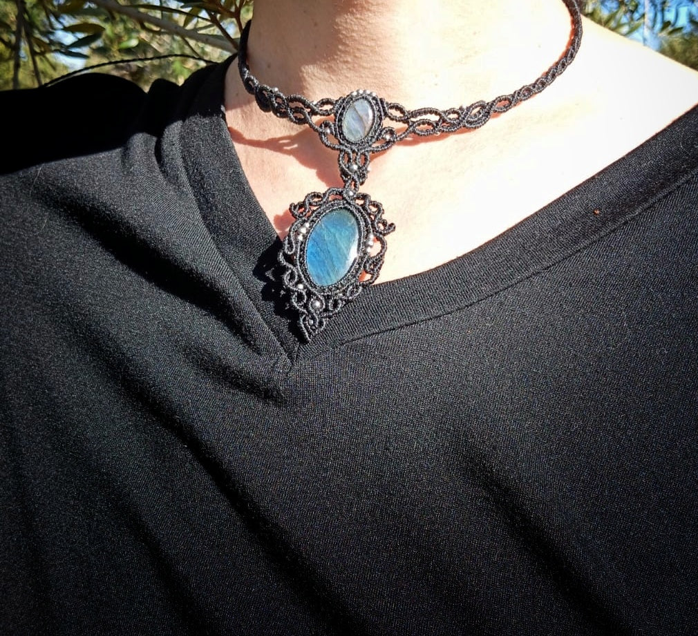 Gargantilla Arcana con Labradorita (Pieza Única)