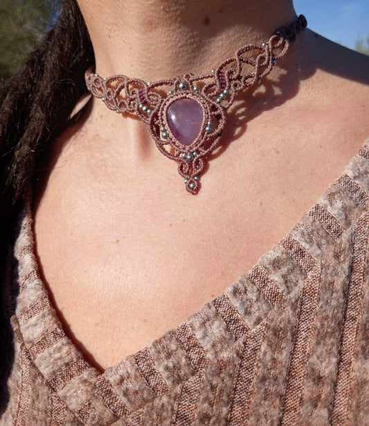 Gargantilla con Amatista (Pieza Única)