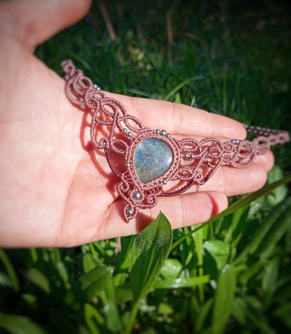 NOVEDAD Gargantilla con Labradorita (Pieza Única)