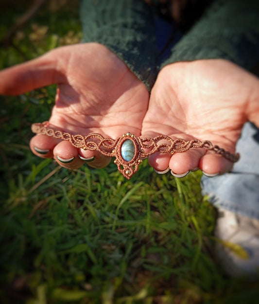 NOVEDAD Gargantilla con Labradorita (Pieza Única)