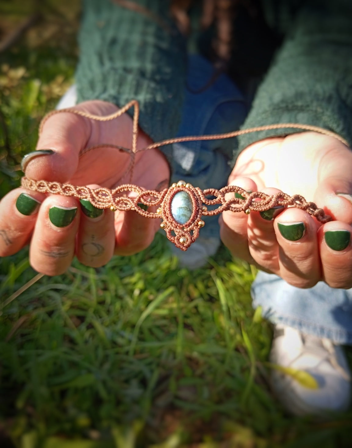 NOVEDAD Gargantilla con Labradorita (Pieza Única)