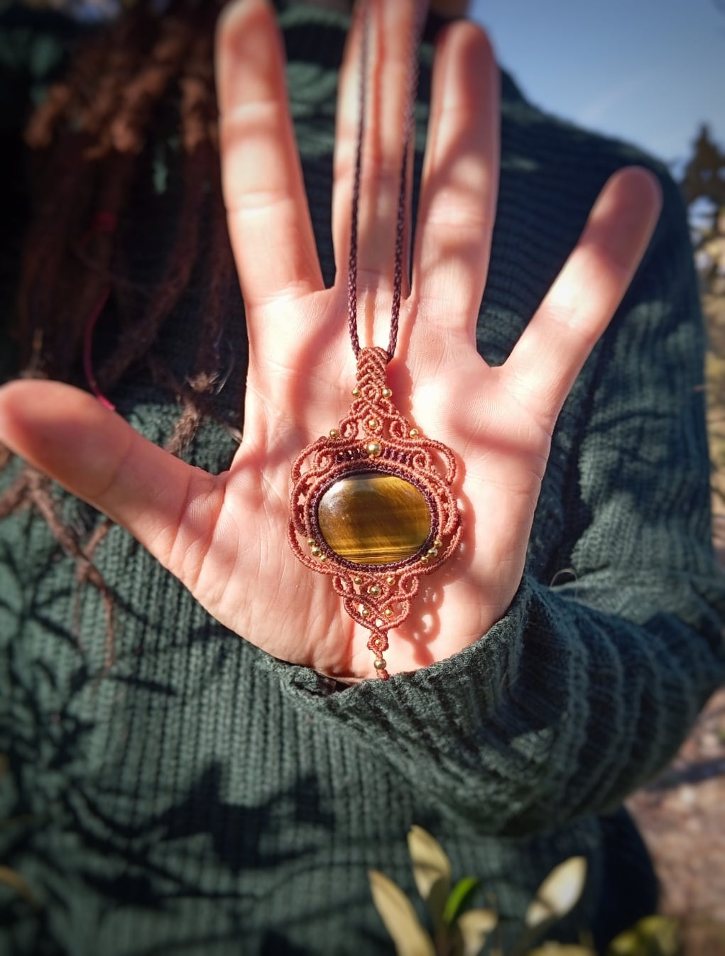 NOVEDAD Colgante con Ojo de Tigre (Pieza Única)