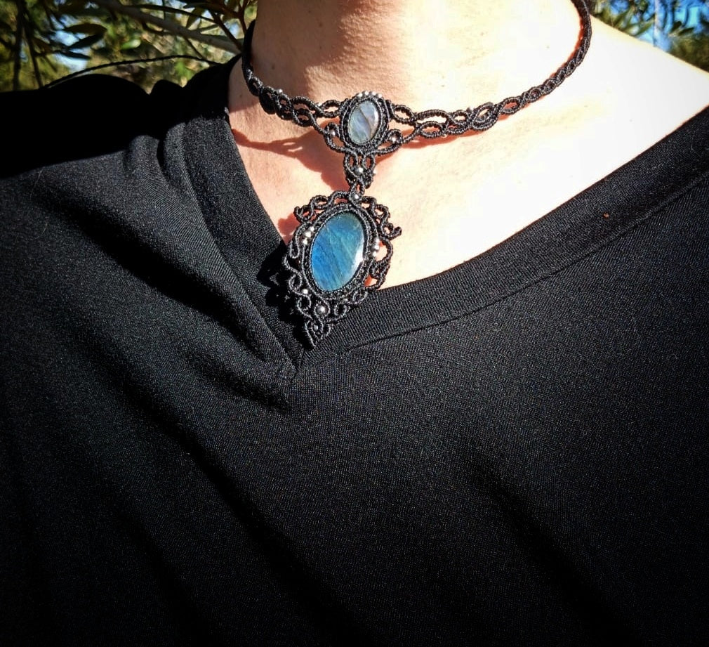 Gargantilla Arcana con Labradorita (Pieza Única)
