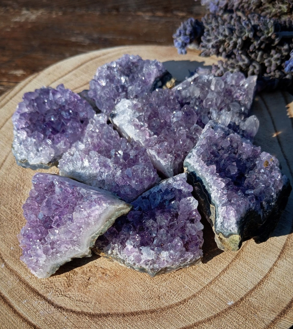 Mini Drusas de Amatista: Calma y paz