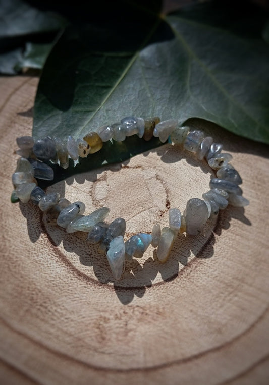 Pulsera de Chips Labradorita: intuición y protección.