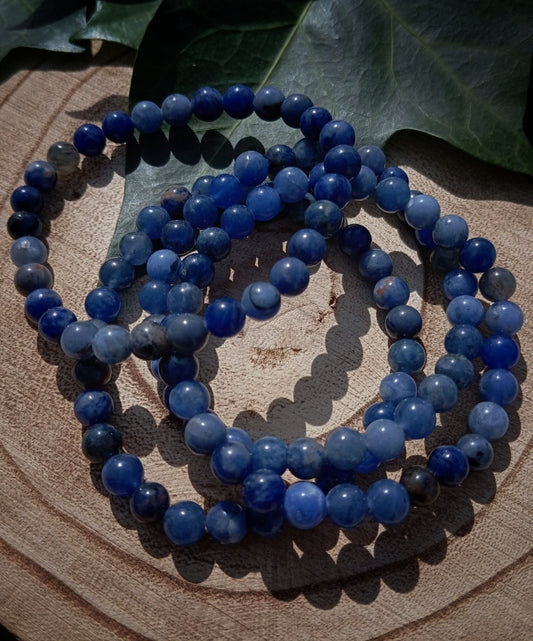 Pulsera de Sodalita(6 mm): El Silencio de la Mente