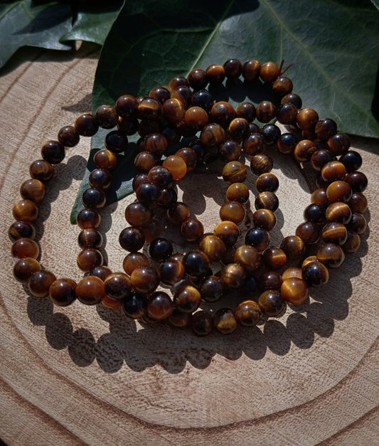 Pulsera Ojo de Tigre (6 mm): Tu Amuleto de Valor