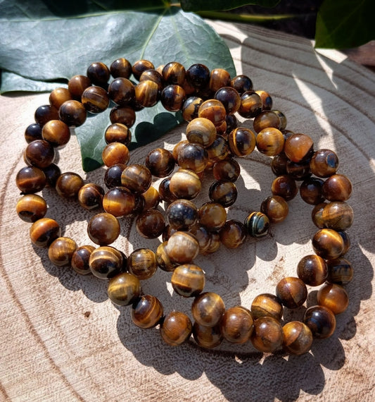 Pulsera Ojo de Tigre (8 mm): Tu Amuleto de Valor