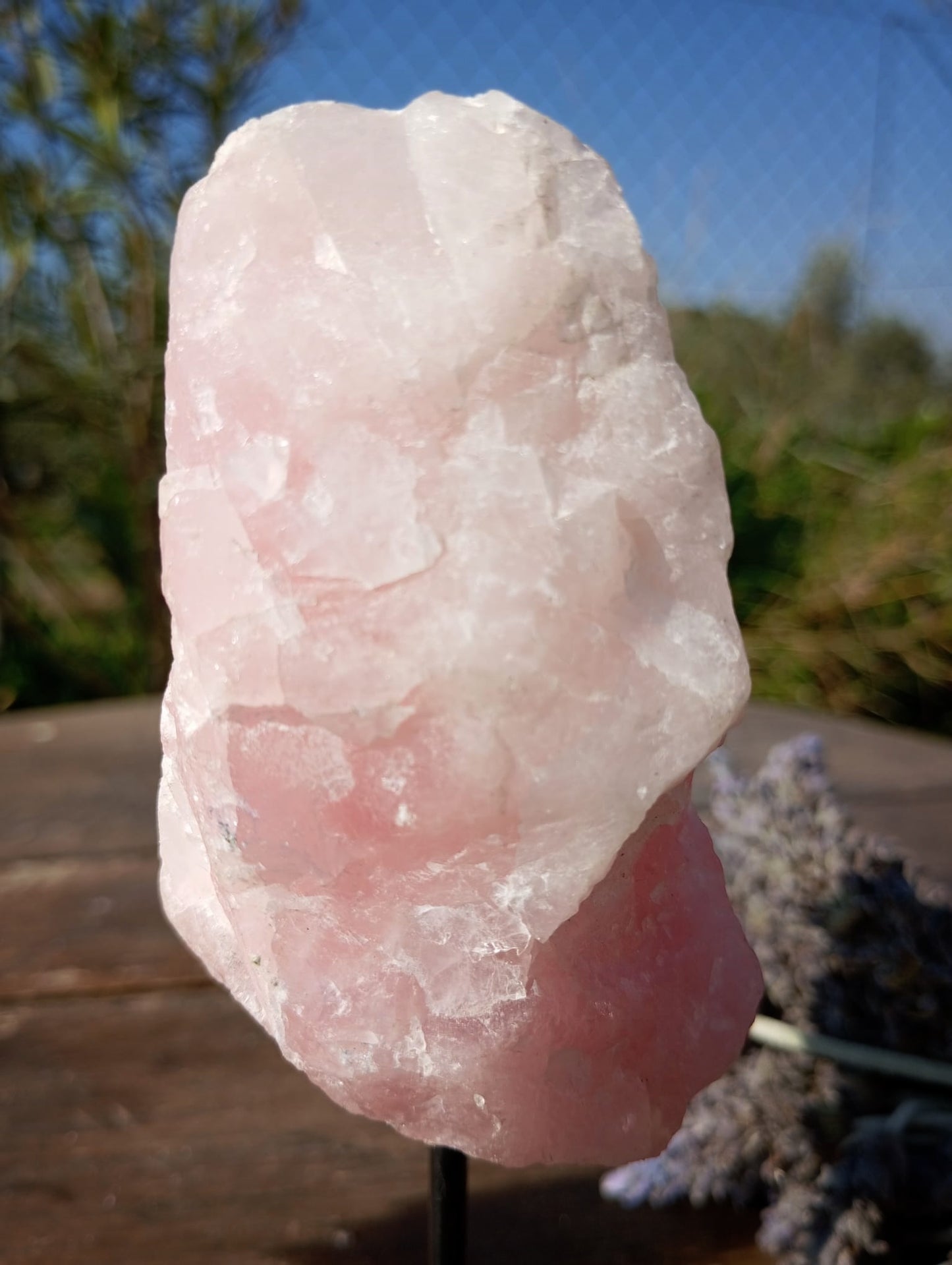 🩷 Peana de Cuarzo Rosa: El Rincón del Amor Propio